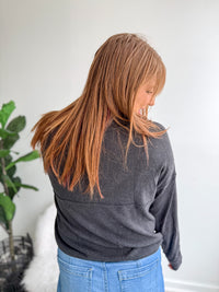 Wrapped In Comfort Charcoal Pullover