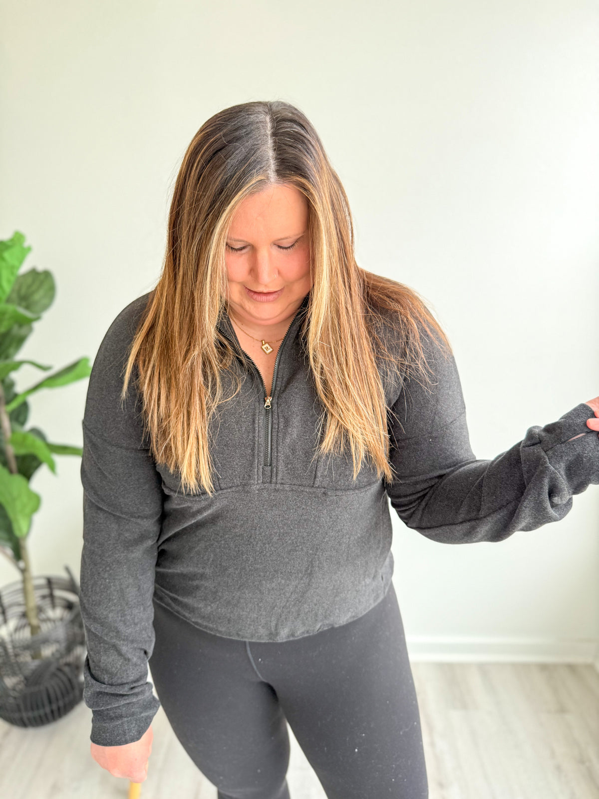 Wrapped In Comfort Charcoal Pullover