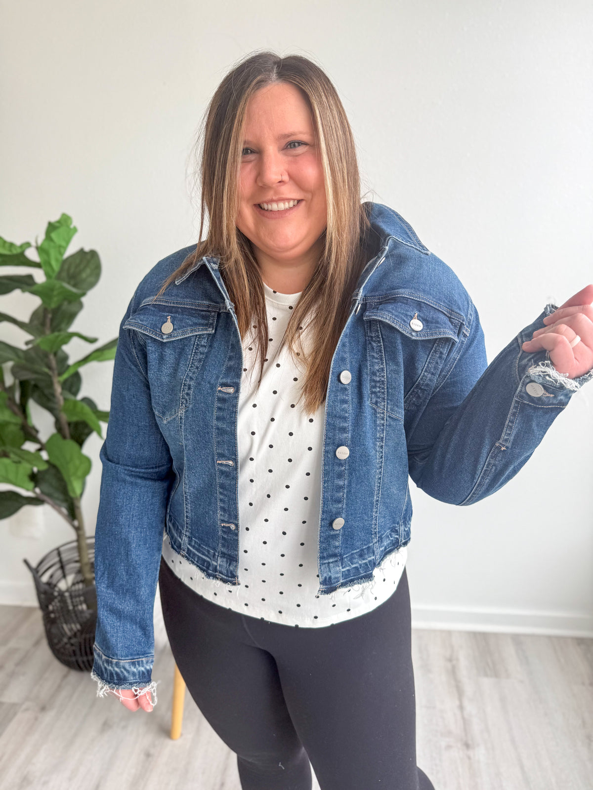 Chic Cutoff Denim Jacket