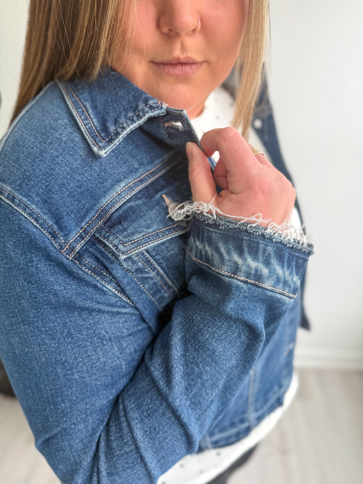 Chic Cutoff Denim Jacket