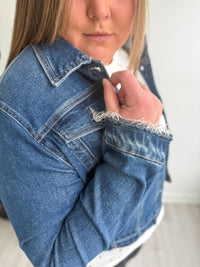 Chic Cutoff Denim Jacket