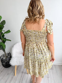 Golden Petals Dress