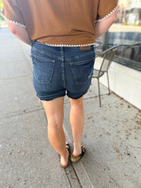 Callie Raw Hem Denim Shorts
