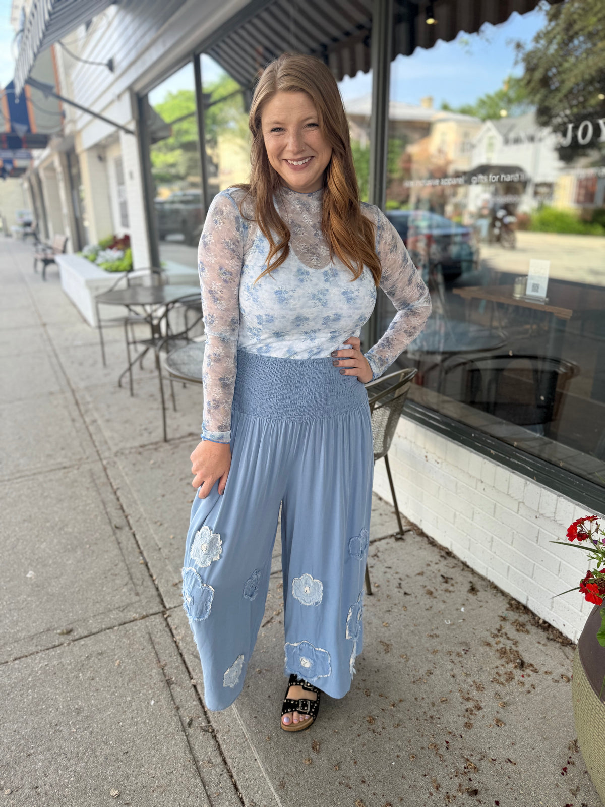 Blue Bell Mesh Top