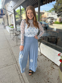 Blue Bell Mesh Top