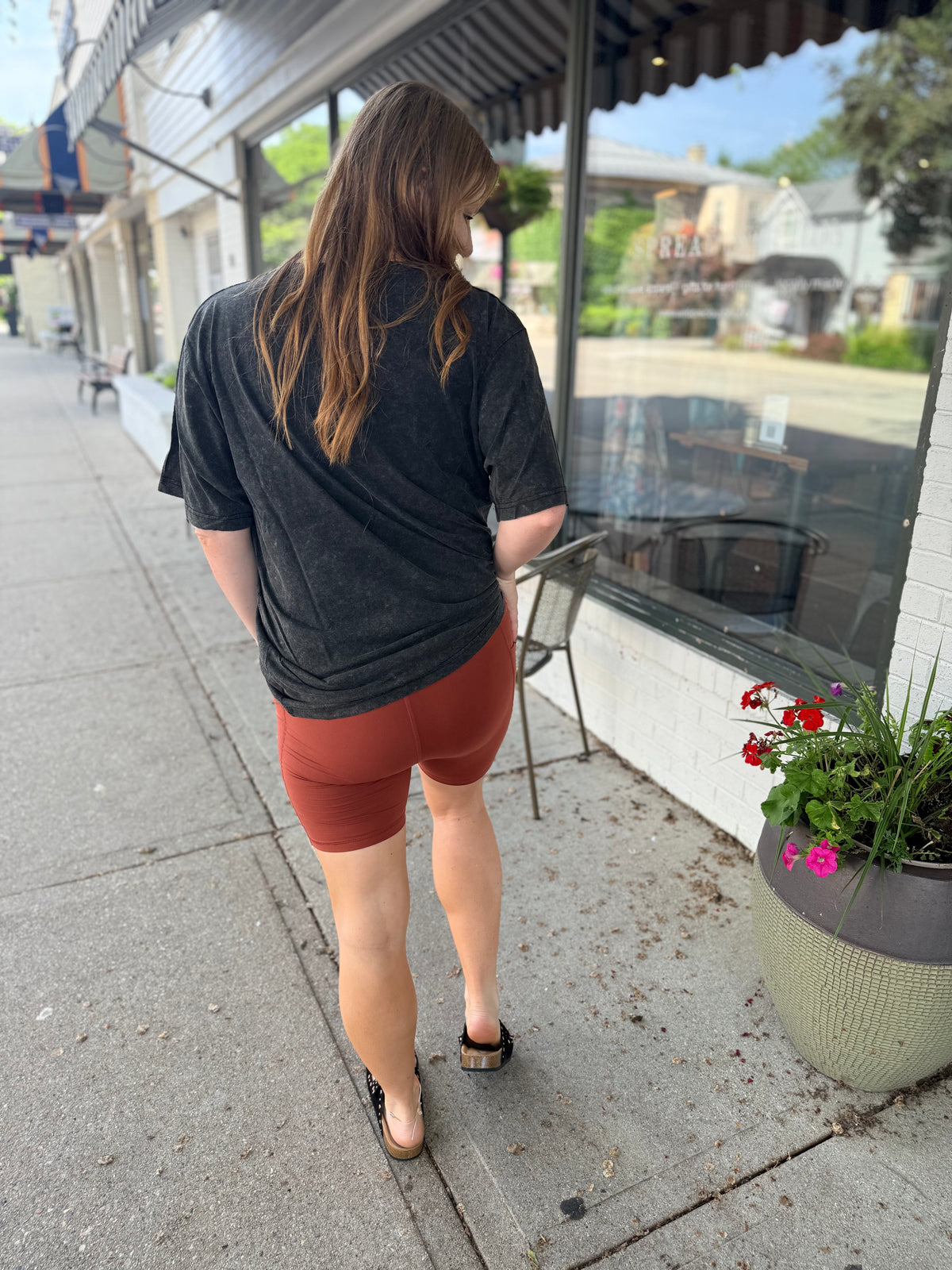 Basic Pocket Biker Short - Terrocota