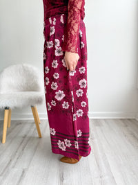 Cherry Blossom Wide Leg Pants