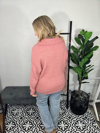 Blush Cozy Quarter Zip