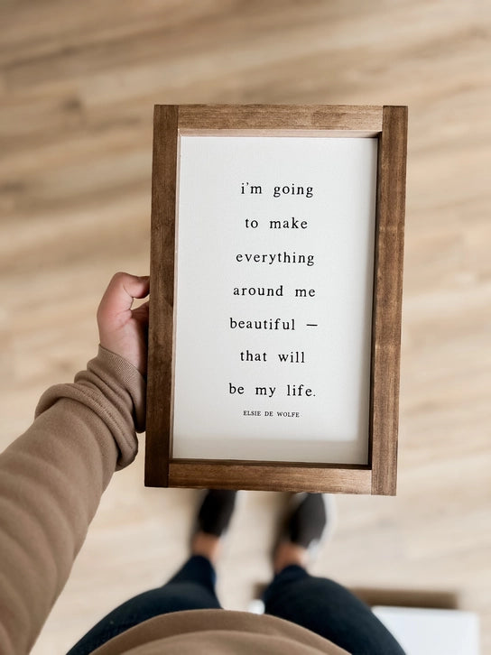 Everything Is Beautiful Wood Frame Print