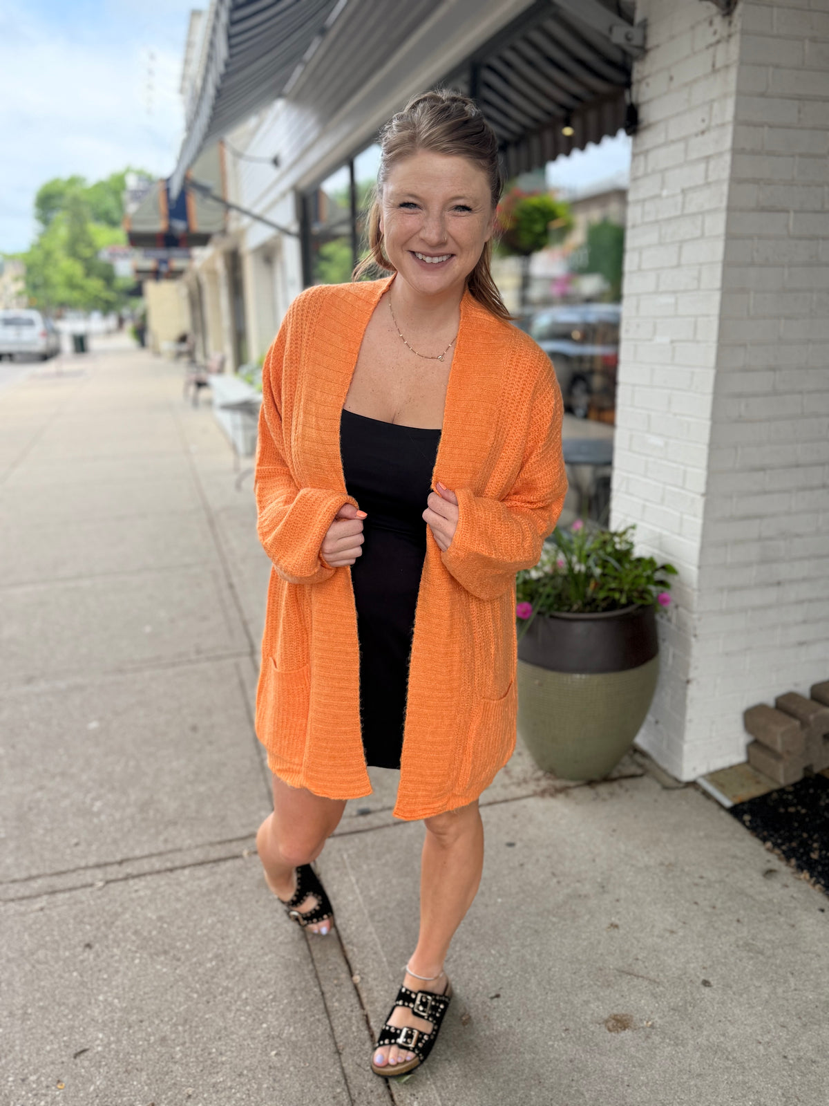 Game Day Orange Cardigan