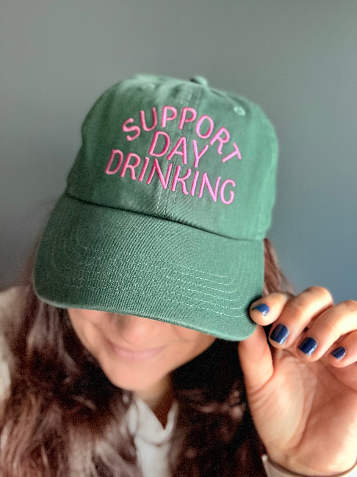 Support Day Drinking Embroidered Baseball Cap