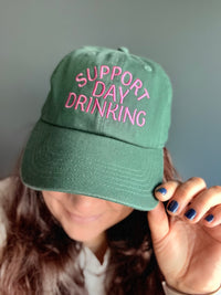 Support Day Drinking Embroidered Baseball Cap