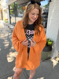 Game Day Orange Cardigan