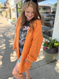 Game Day Orange Cardigan