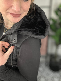 Long Puffer Black Vest