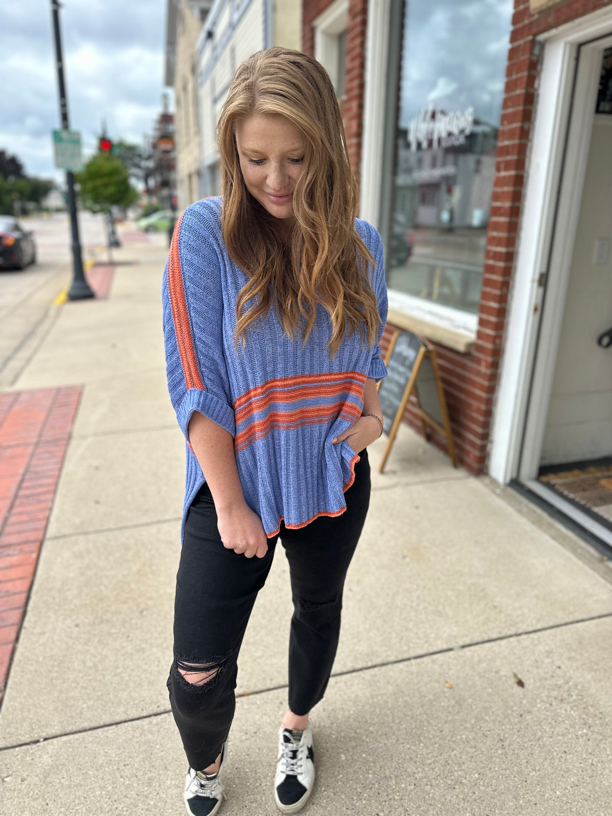 Hadley Distressed Stretch Skinny Pants