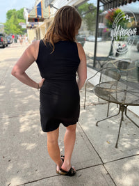 Jayden Black Ribbed Dress
