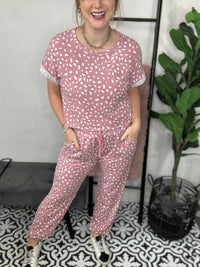 Pink Polka Dot Pajamas