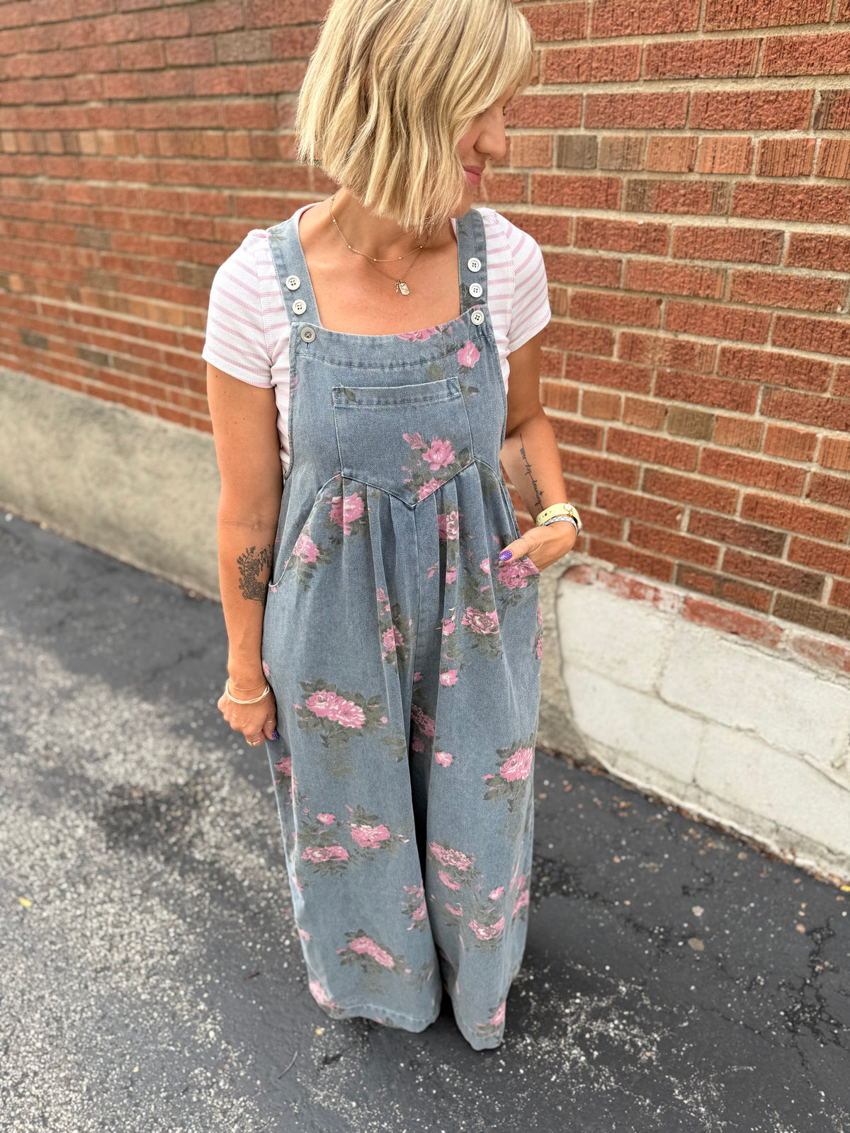 Wildflower Wash Overalls