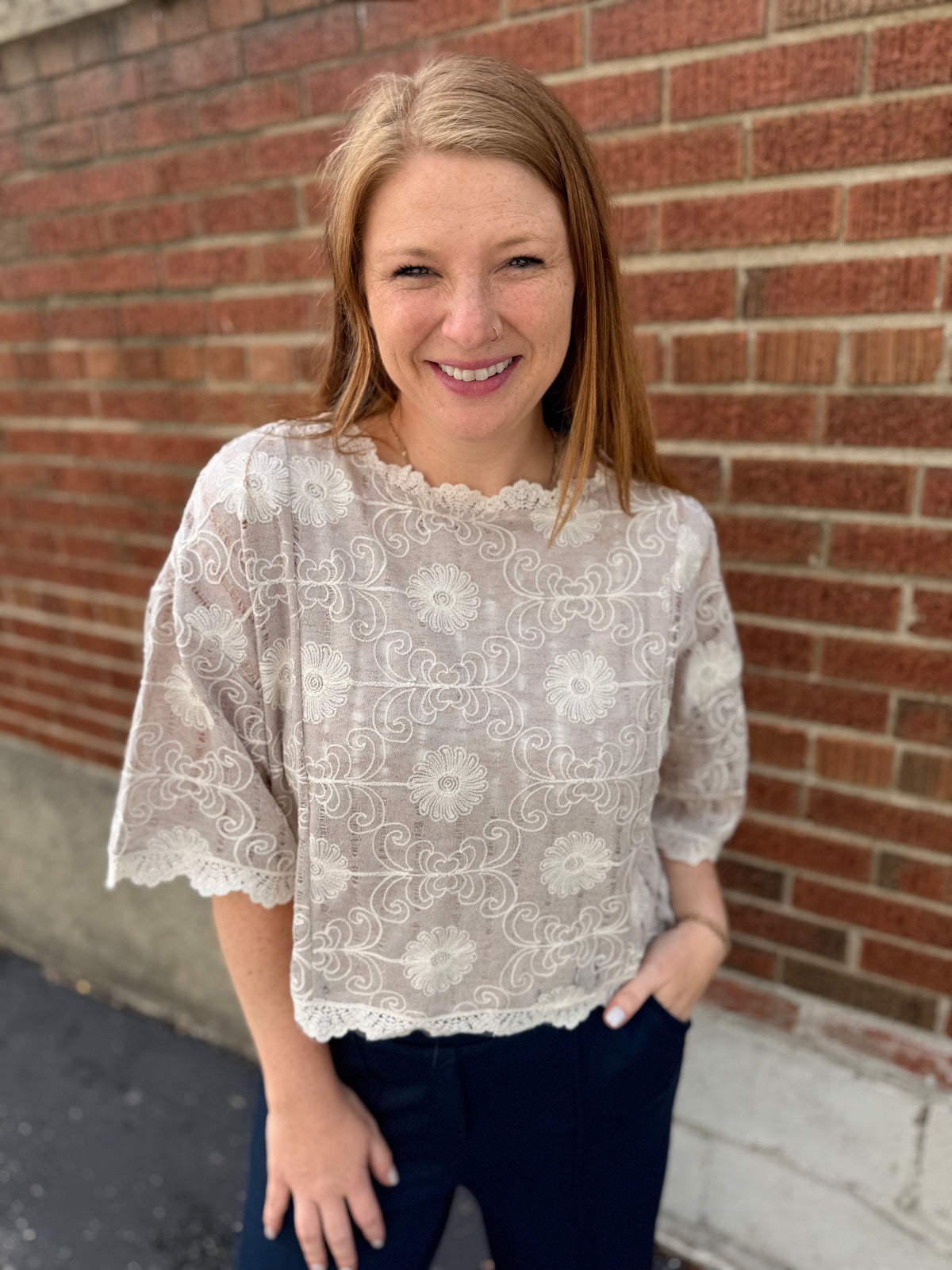 Heirloom Bloom Knit Top