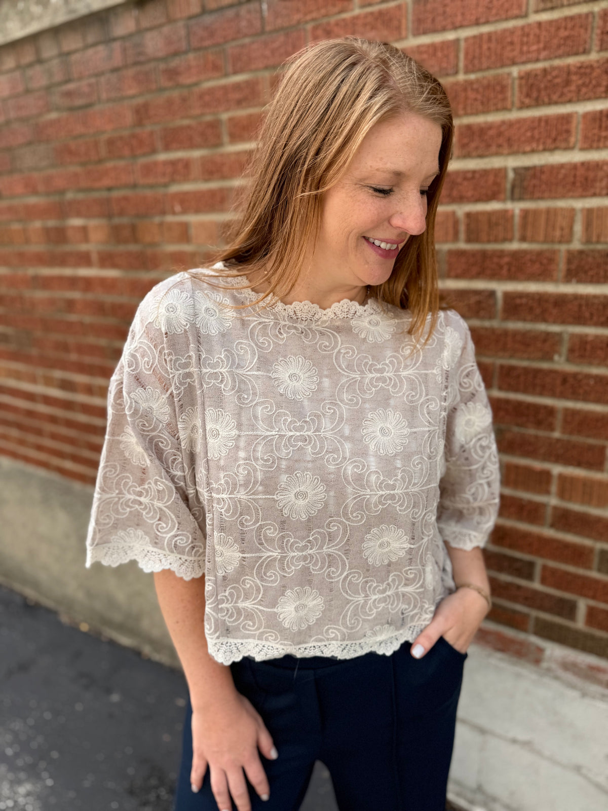 Heirloom Bloom Knit Top