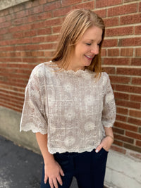 Heirloom Bloom Knit Top