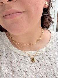 Double Chain Heart Necklace