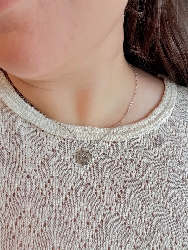 Hand in Hand Necklace - Silver