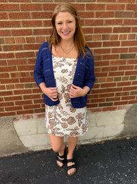 Paisley Petals Mini Dress