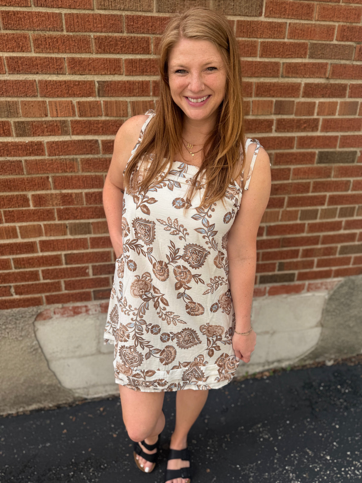 Paisley Petals Mini Dress