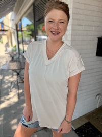 Casual Everyday Tee - Cream