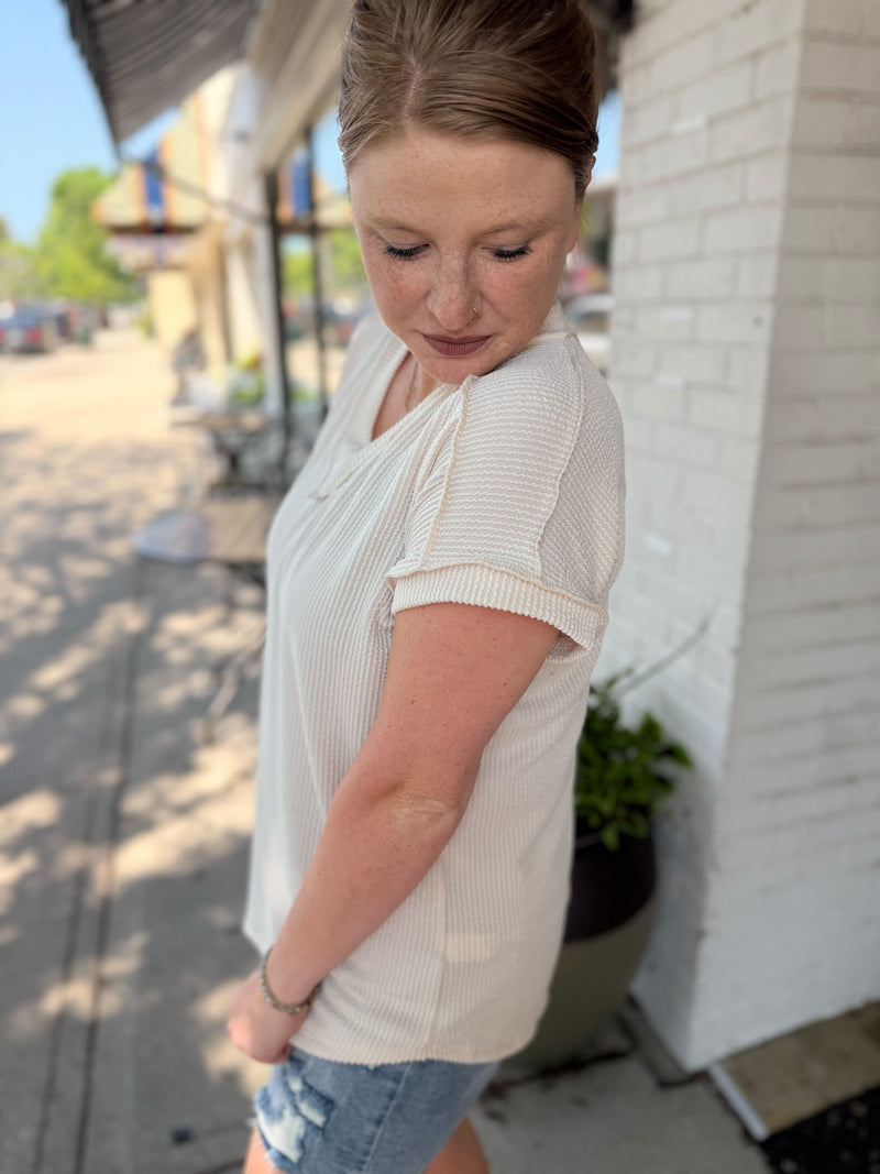 Casual Everyday Tee - Cream