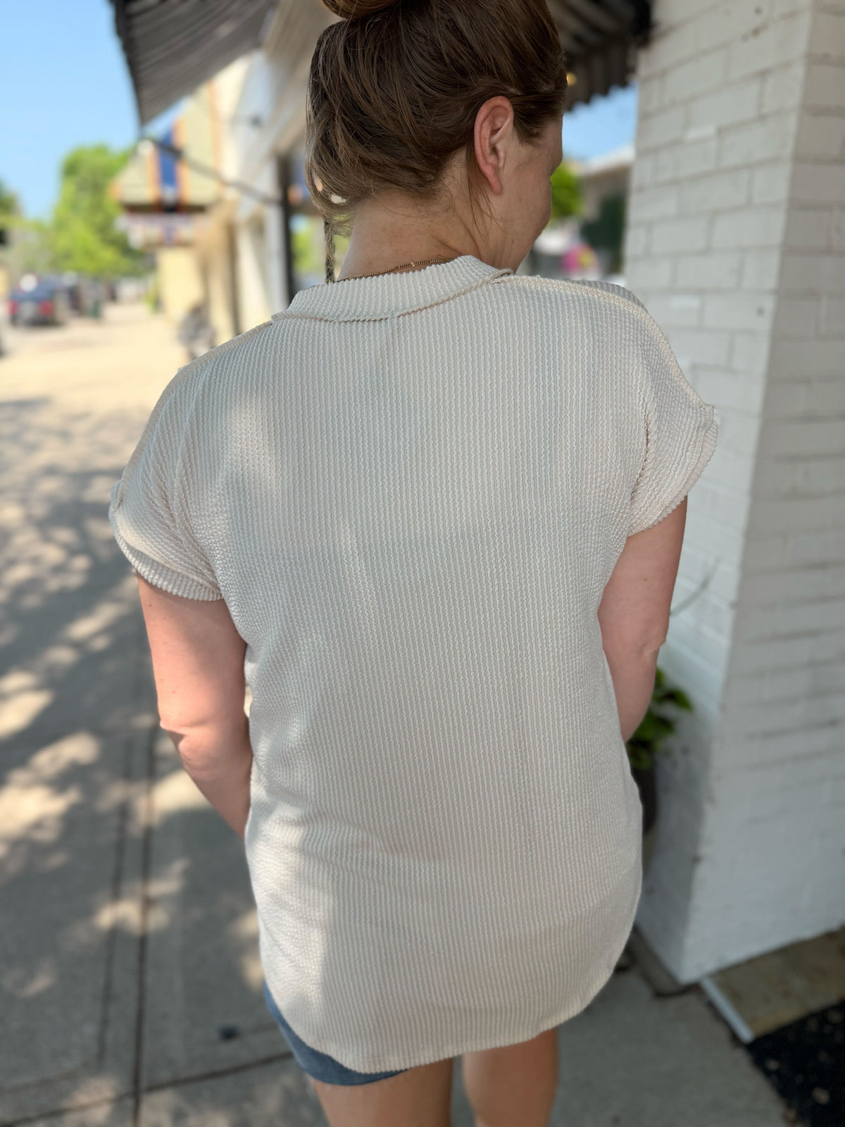 Casual Everyday Tee - Cream