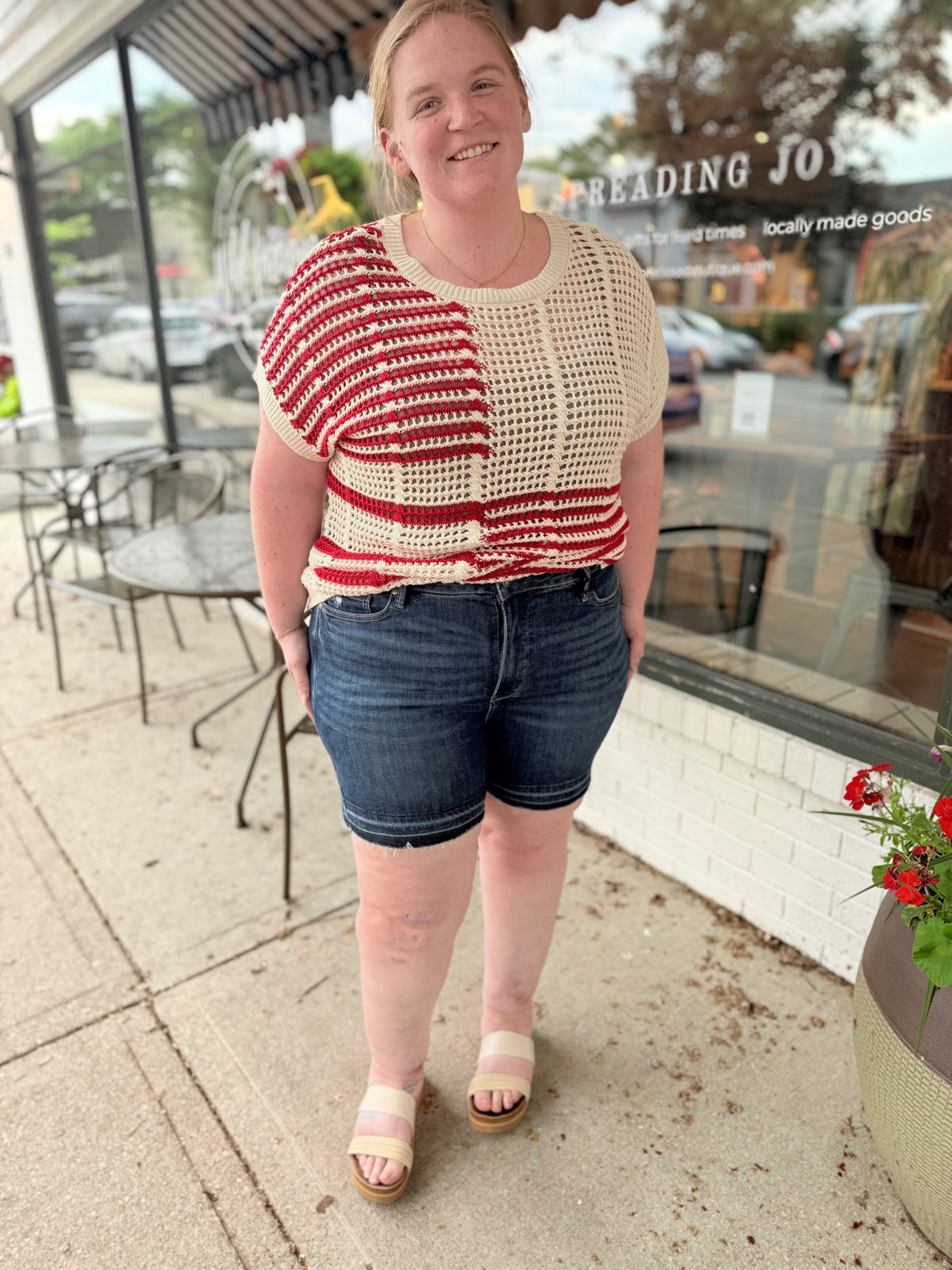 Callie Raw Hem Denim Shorts