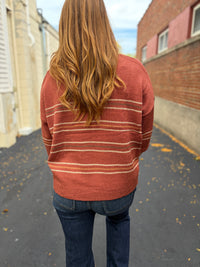 Striped Breezy Knit Sweater
