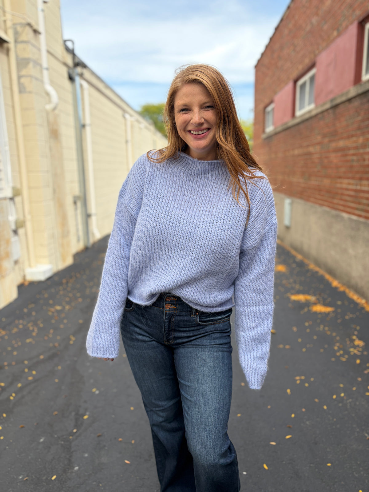 Soft Spoken Blue Sweater