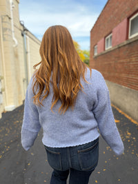 Soft Spoken Blue Sweater