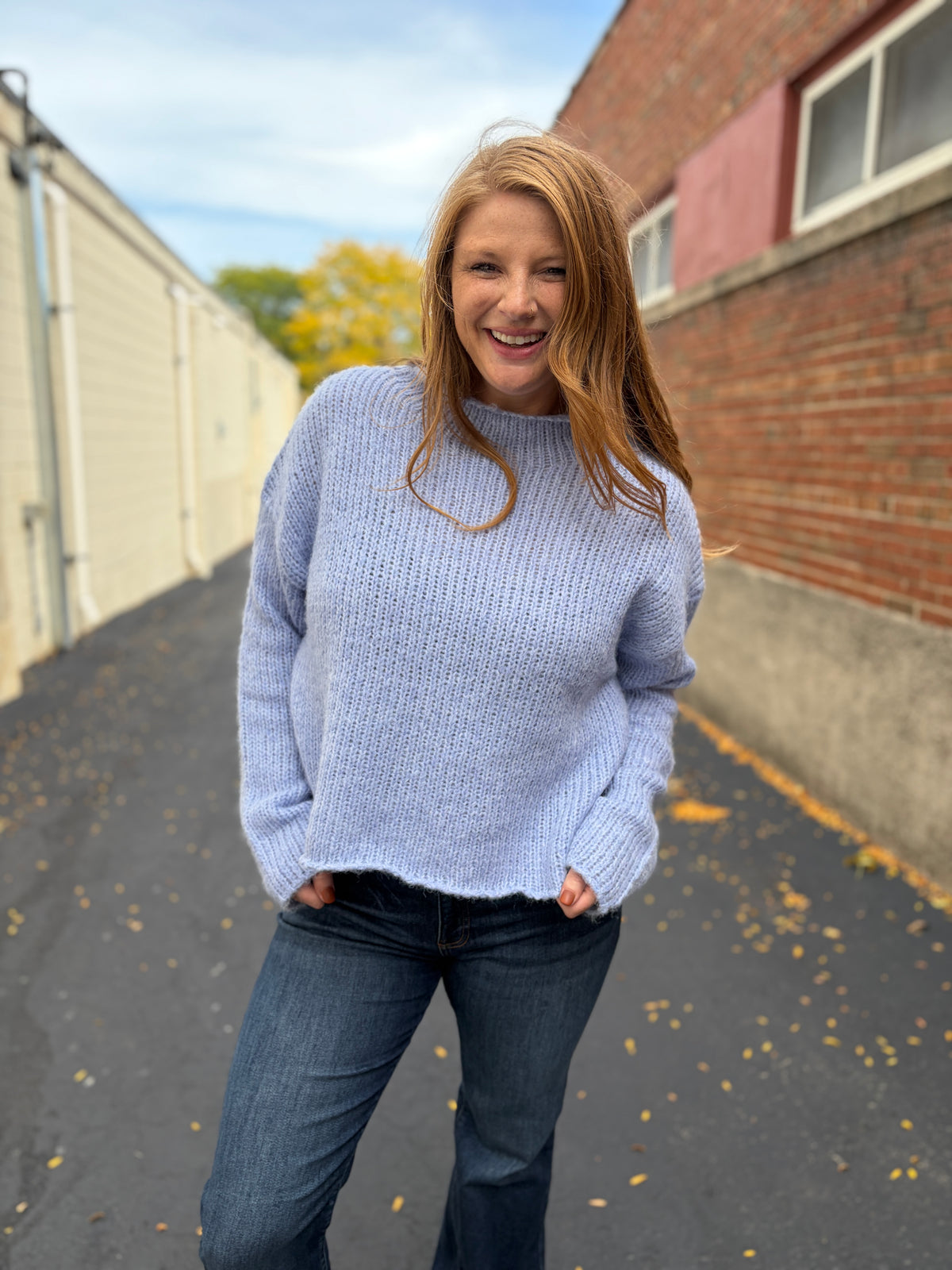 Soft Spoken Blue Sweater