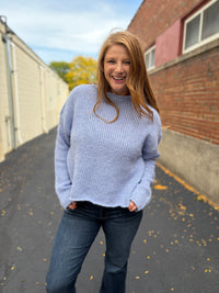 Soft Spoken Blue Sweater