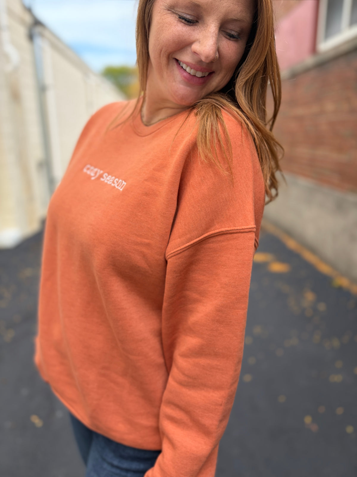 Cozy Season Embroided Sweatshirt
