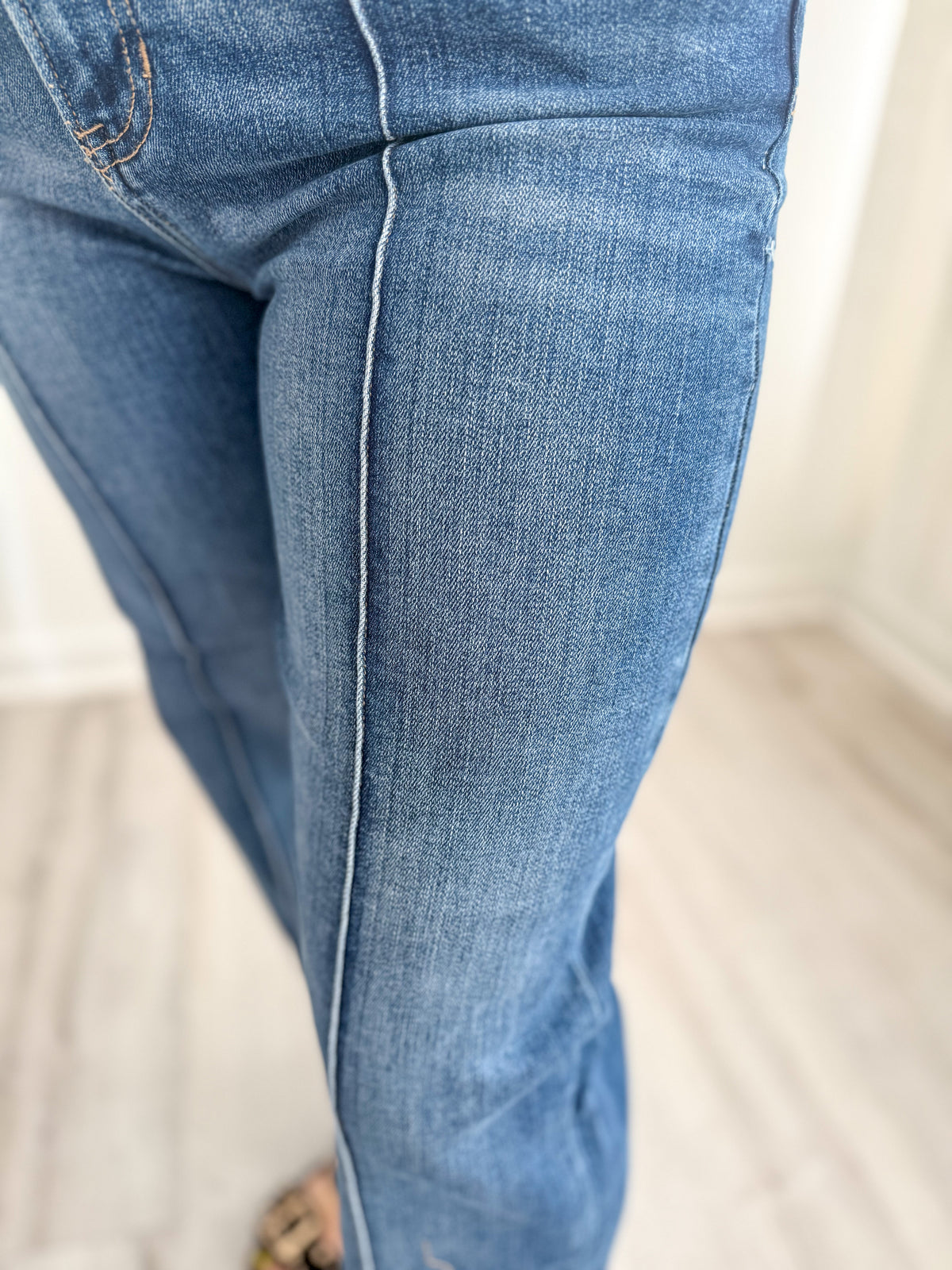 Risen High Rise Ankle Cuffed Jeans