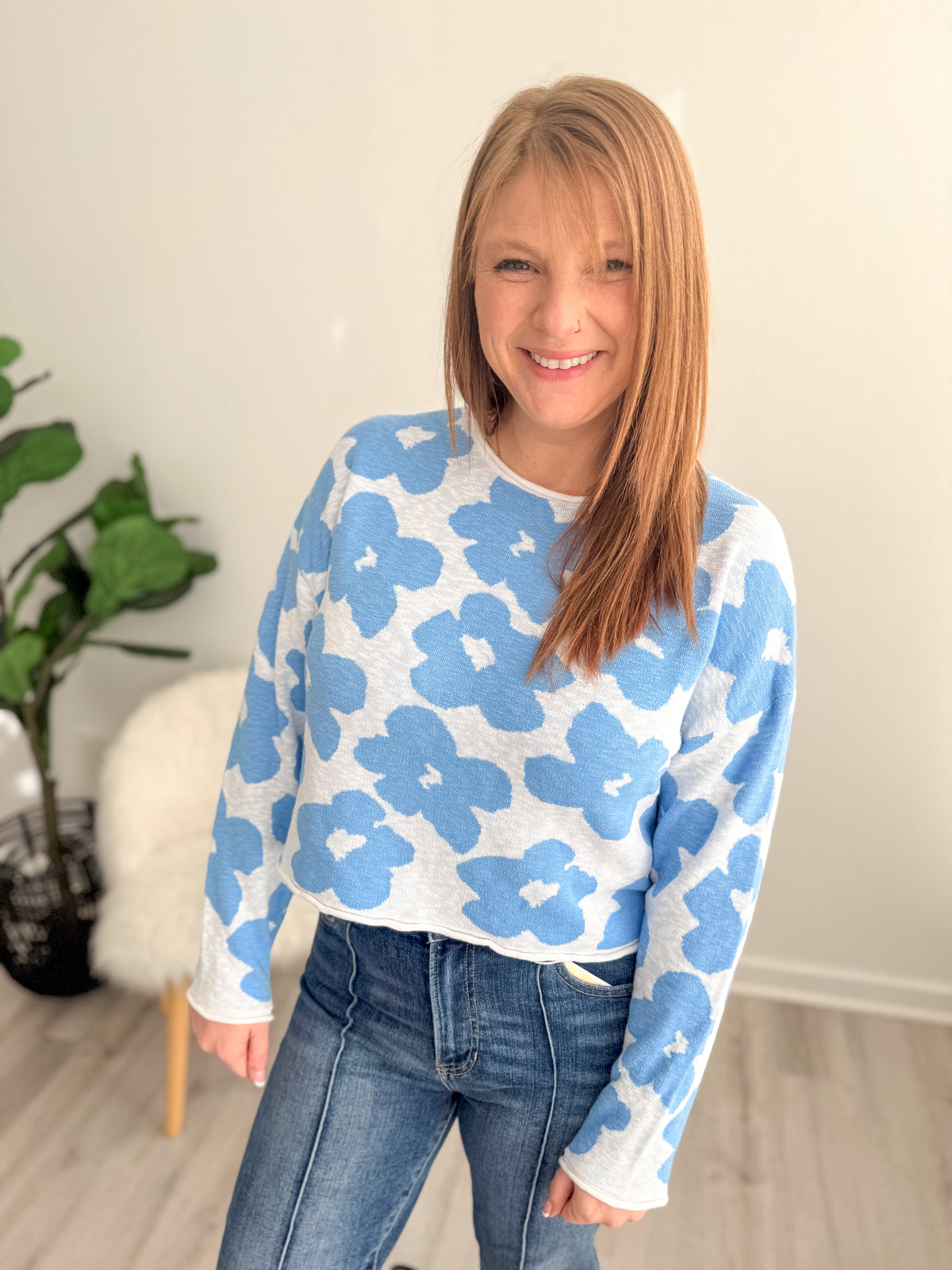 Robin Floral Sweater