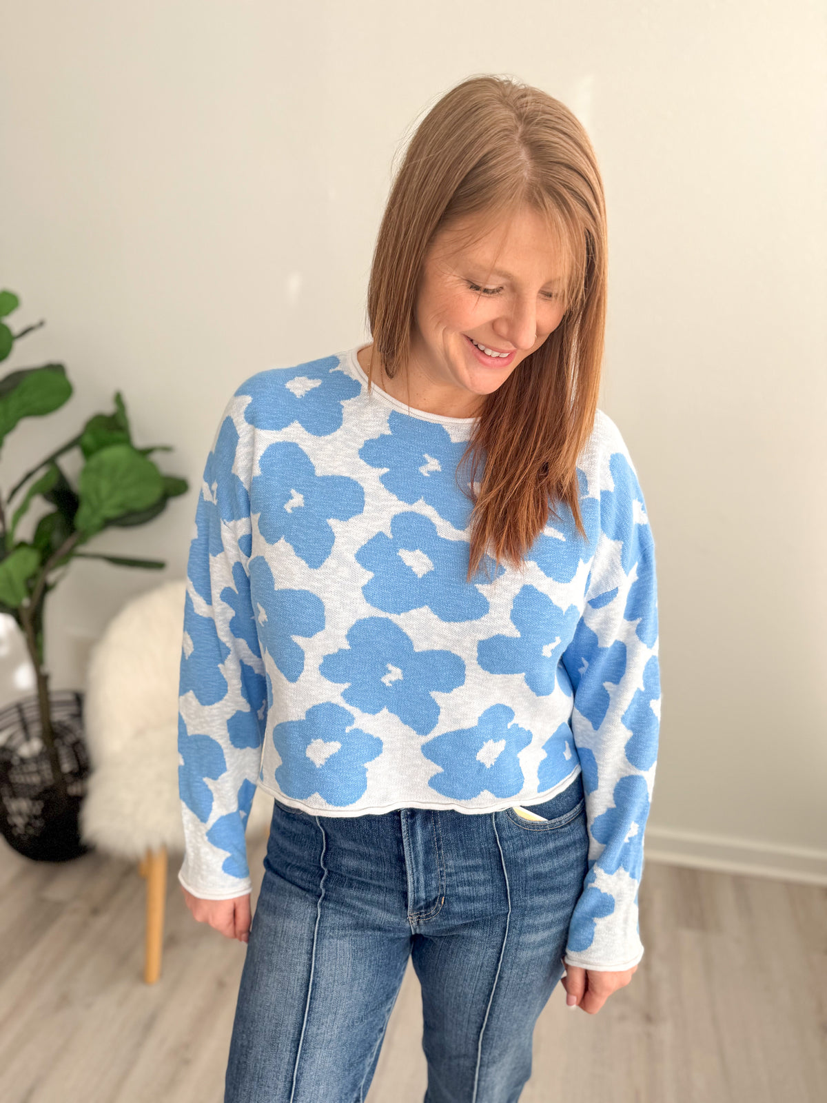 Robin Floral Sweater