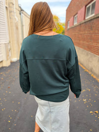 Deep Green Relaxed Top