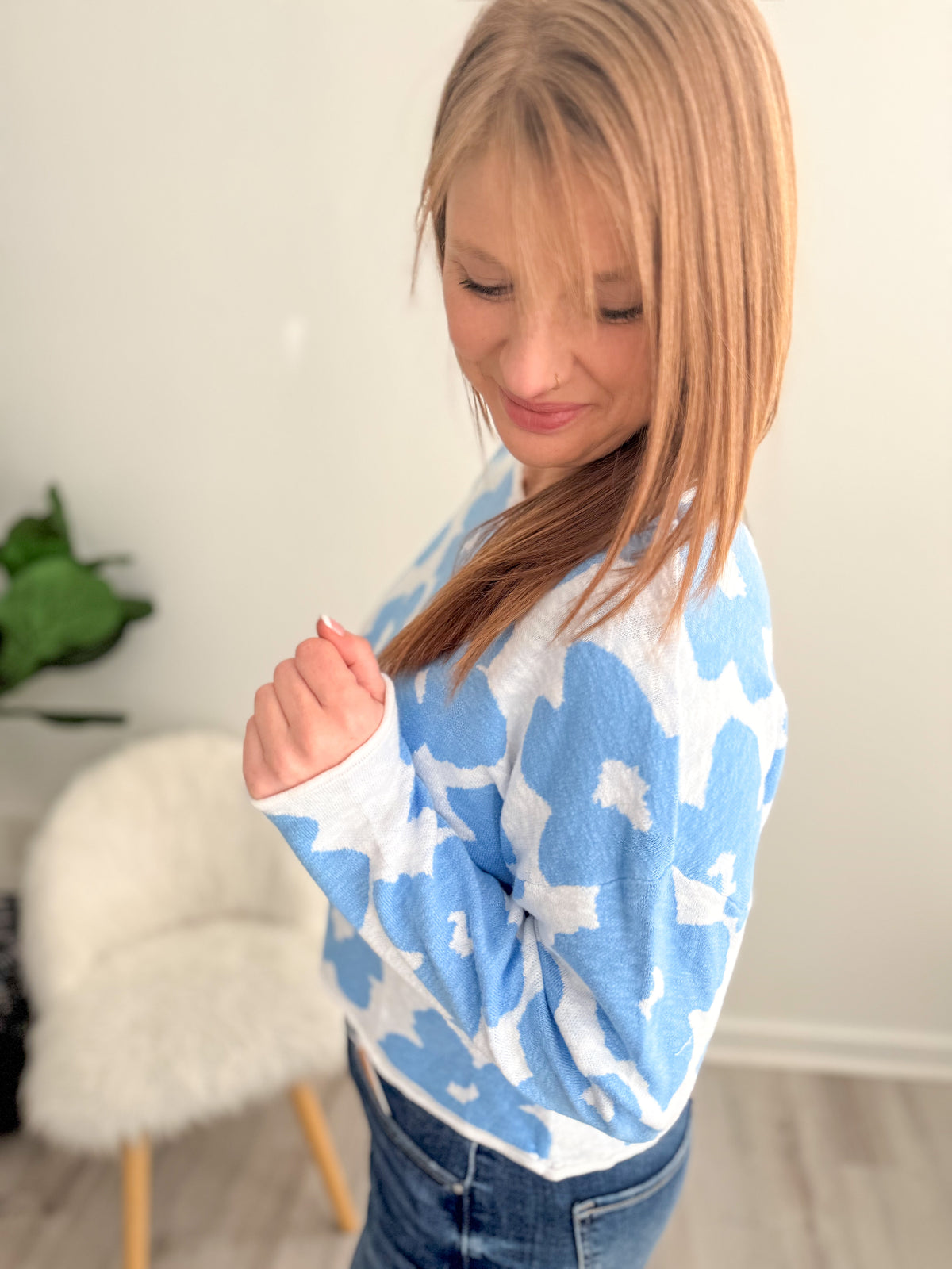 Robin Floral Sweater