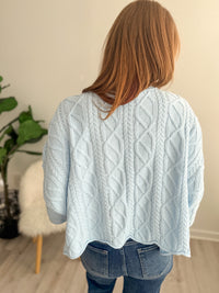 Robin Cable Knit Drape Sweater