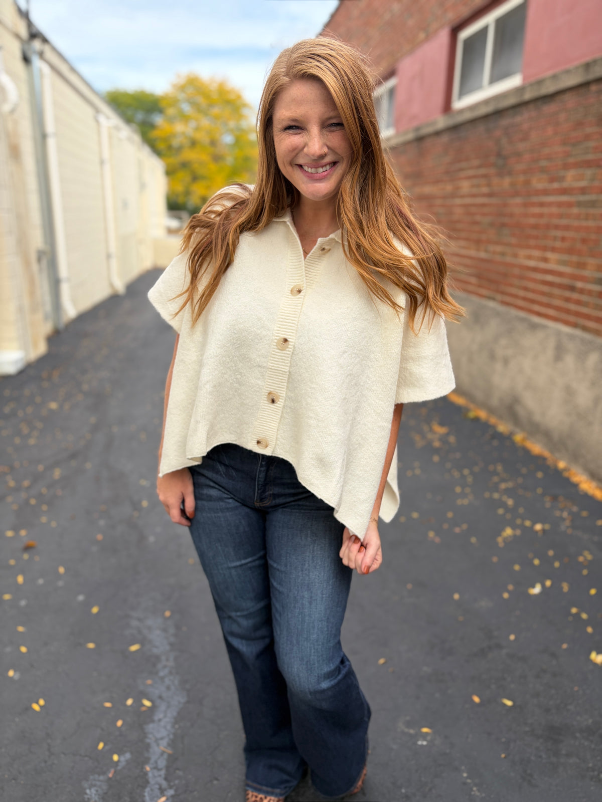 Ivory Haven Cape Cardigan