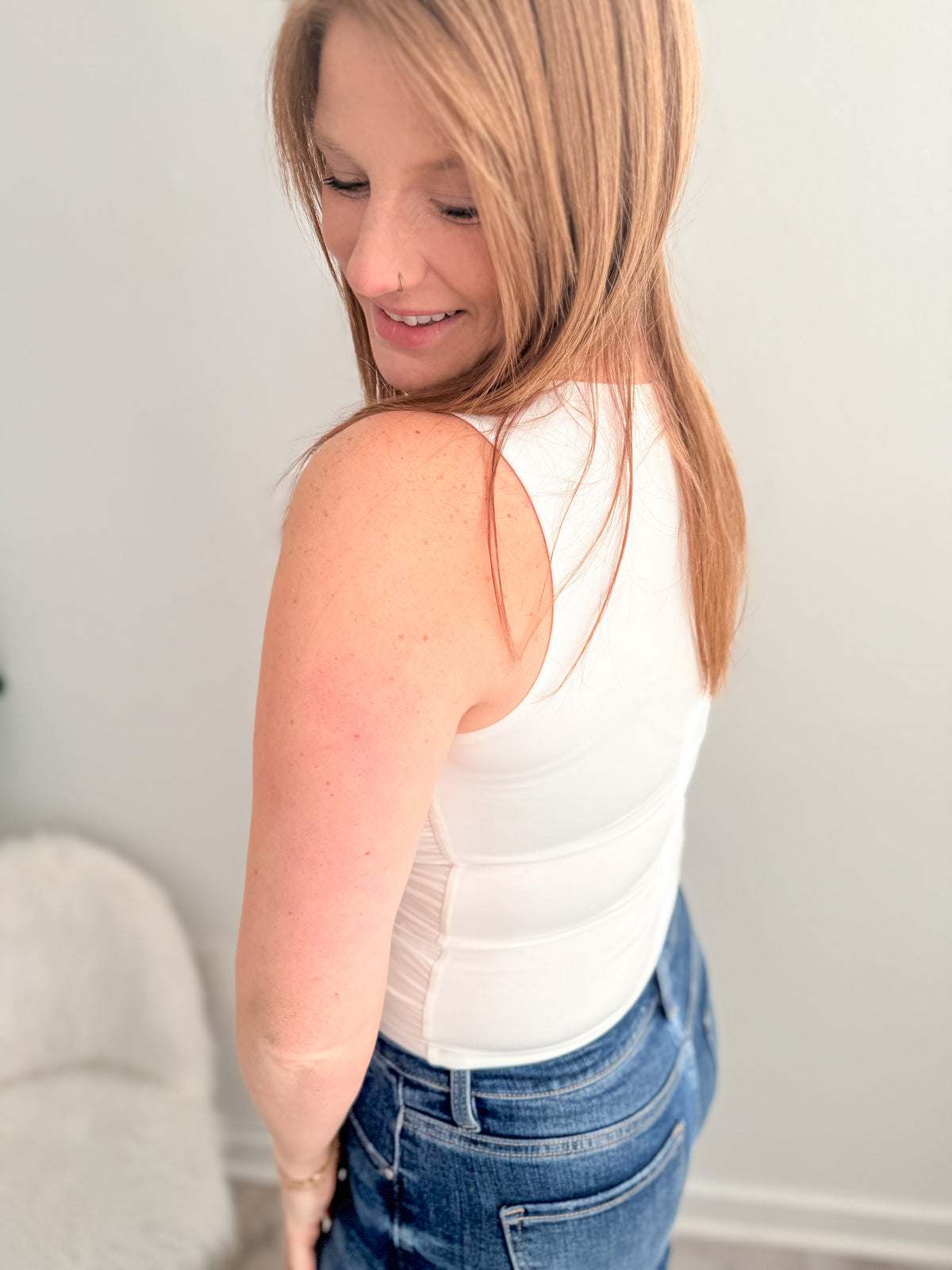 The Simplicity Sleeveless Top - White