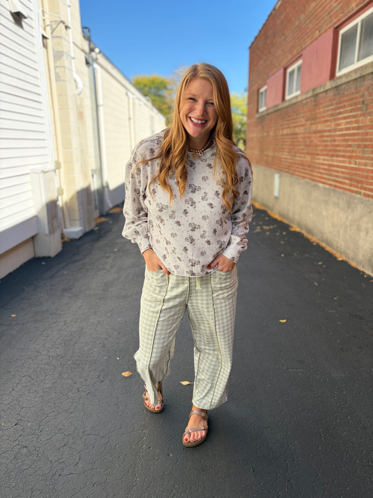 Faded Floral Top