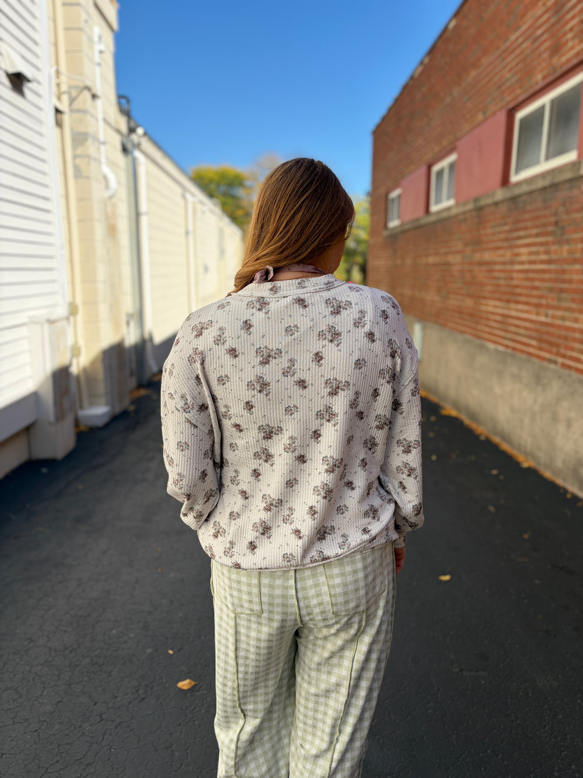 Faded Floral Top